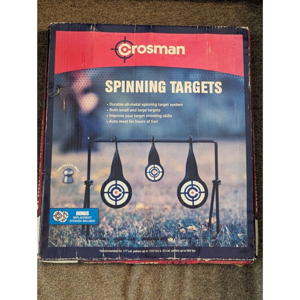 Crosman Spinning Targets Multi-Size All-Metal Target System W/ Auto Reset